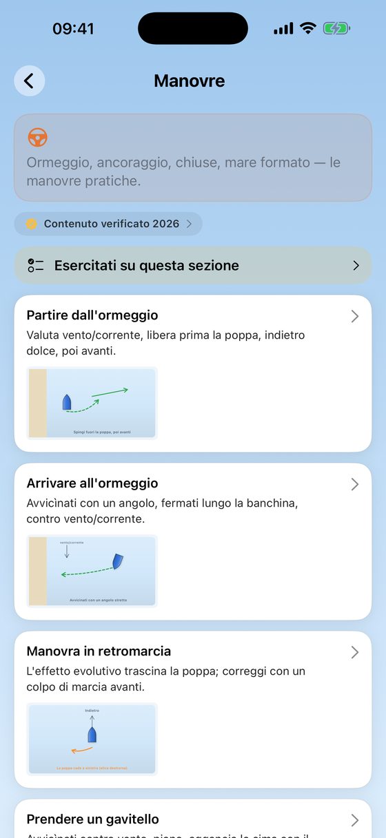 Manovre con schemi passo dopo passo